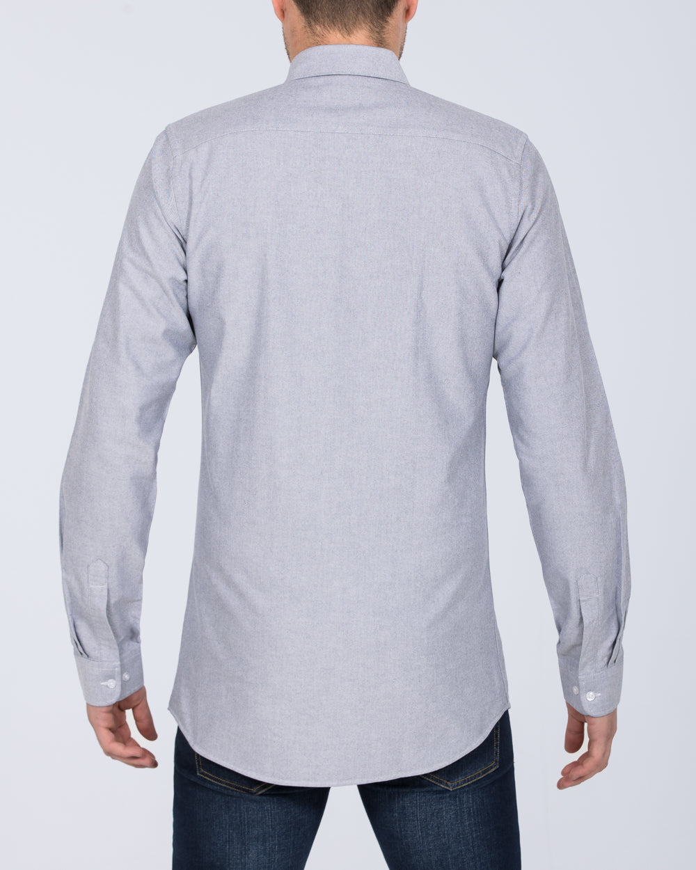 2t Slim Fit Long Sleeve Tall Shirt (mid grey)