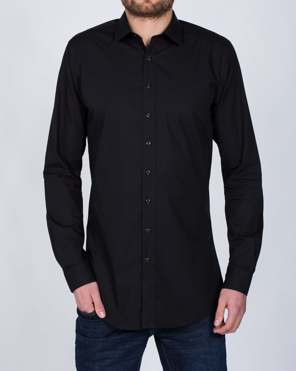 2t Essentials Slim Fit Tall Shirt (black)