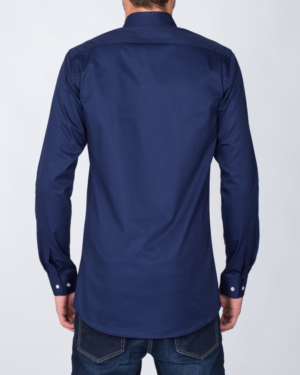 2t Slim Fit Long Sleeve Tall Shirt (indigo)