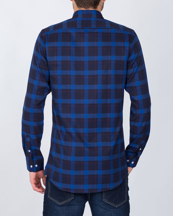 2t Slim Fit Long Sleeve Tall Shirt (blue/navy)