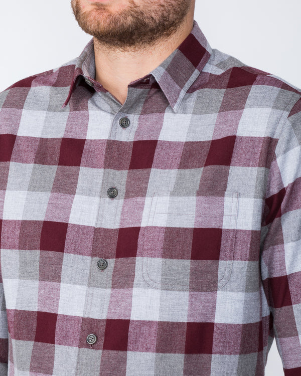 2t Slim Fit Shirt (maroon/grey)