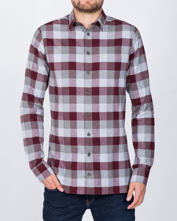 2t Slim Fit Shirt (maroon/grey)