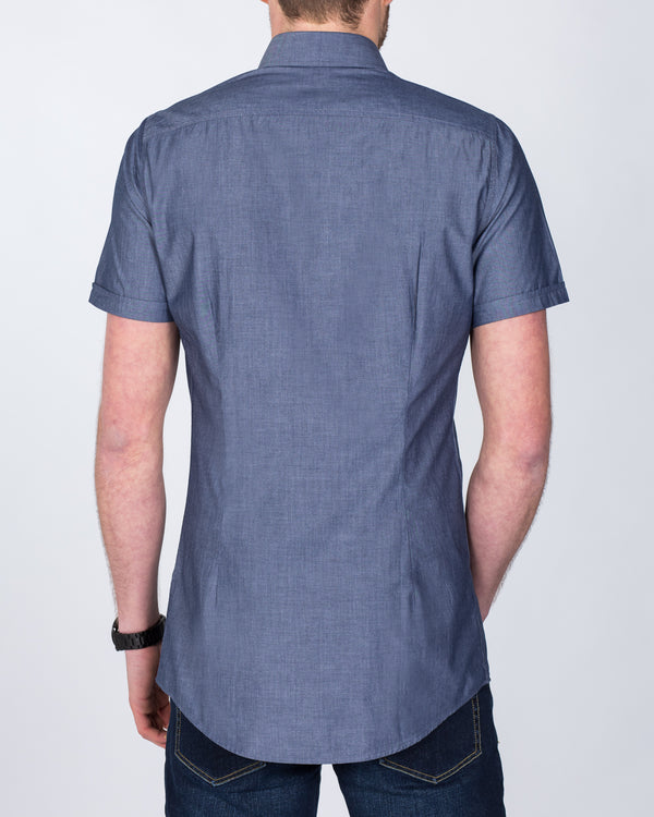 2t Short Sleeve Tall Shirt (denim blue)