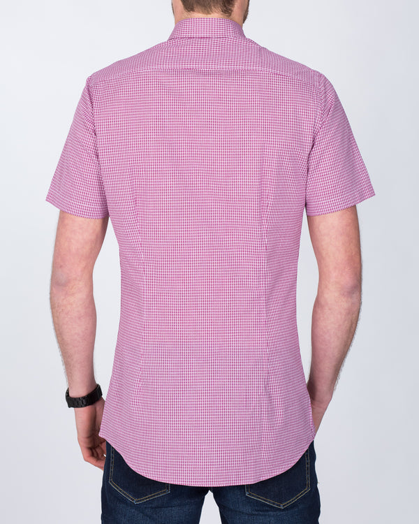 2t Short Sleeve Tall Shirt (berry)