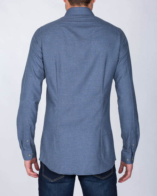 2t Slim Fit Long Sleeve Tall Shirt (blue)