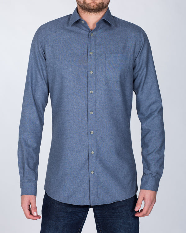 2t Slim Fit Long Sleeve Tall Shirt (blue)