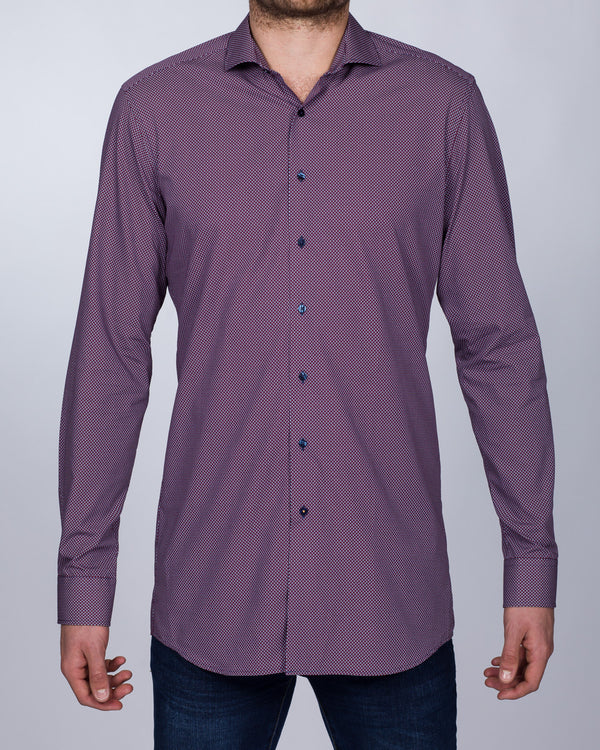 Eterna Slim Fit Tall Shirt (purple)