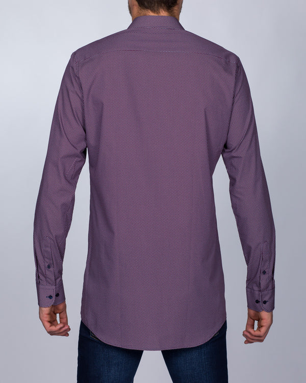 Eterna Slim Fit Tall Shirt (purple)