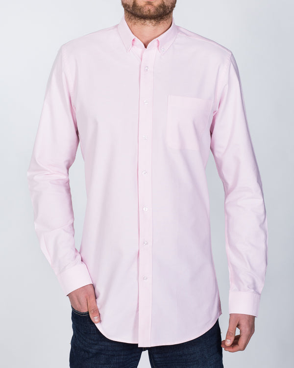 2t Oxford Slim Fit Long Sleeve Tall Shirt (pink)