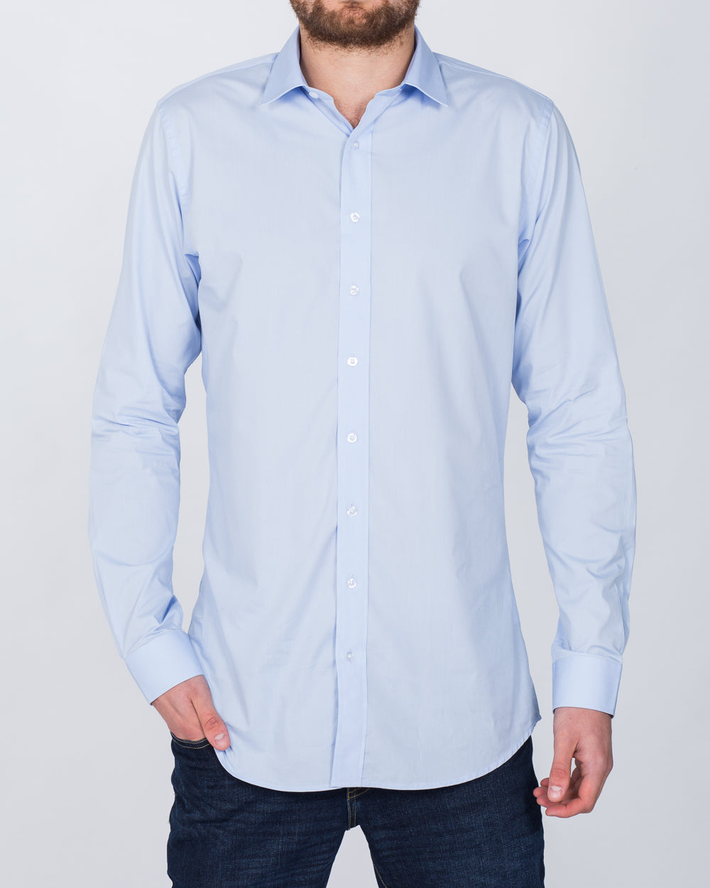 2t Essentials Slim Fit Tall Shirt (blue)