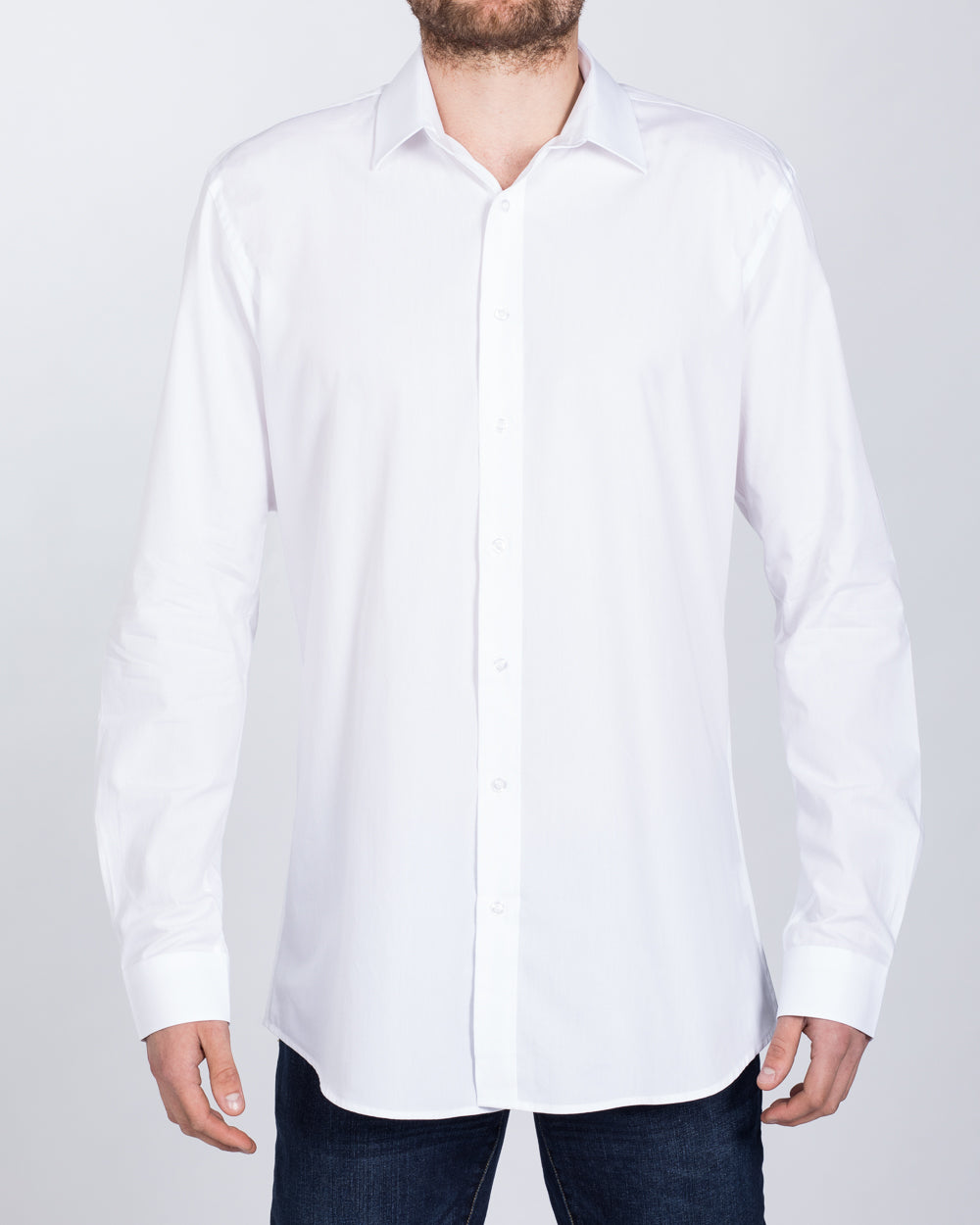 2t Essentials Regular Fit Tall Shirt (white)