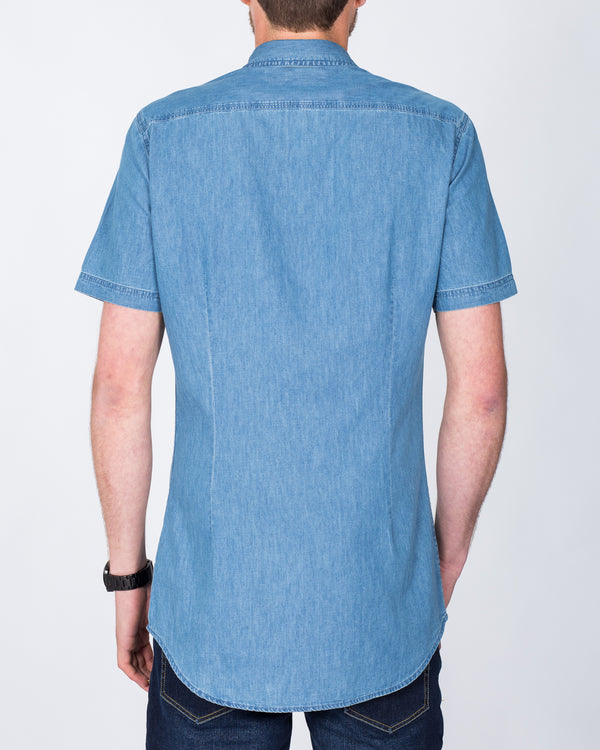 2t Short Sleeve Tall Shirt (denim)