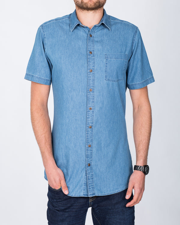 2t Short Sleeve Tall Shirt (denim)