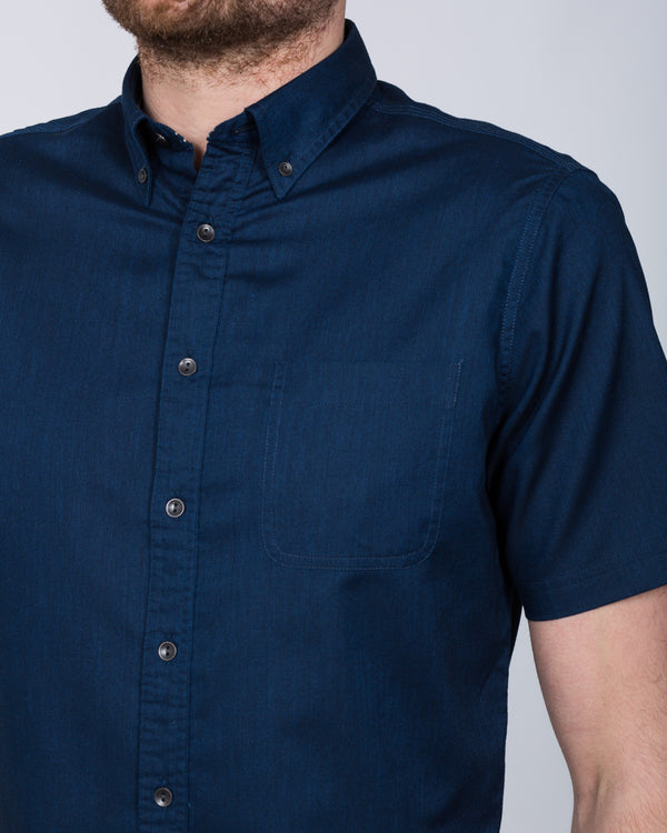 2t Short Sleeve Tall Shirt (indigo)