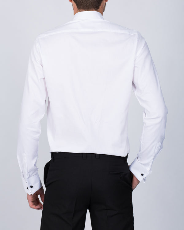 2t Slim Fit Wing Collar Tall Dress Shirt (white)