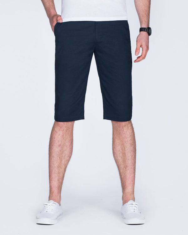 2t Alex Tall Slim Fit Chino Shorts (navy)