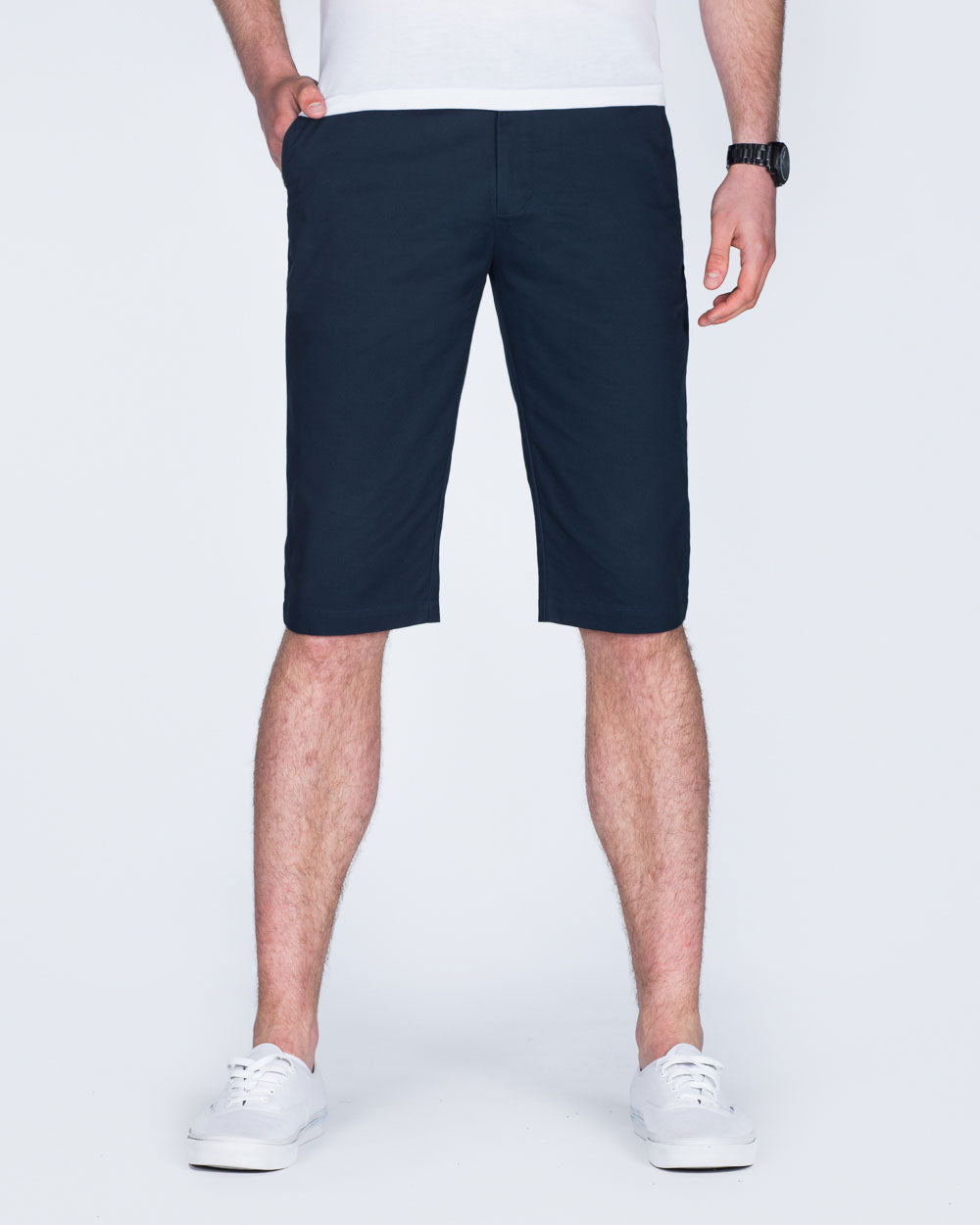 2t Alex Mens Tall Chino Shorts (black) 13 15 Inch Inseam | Tall
