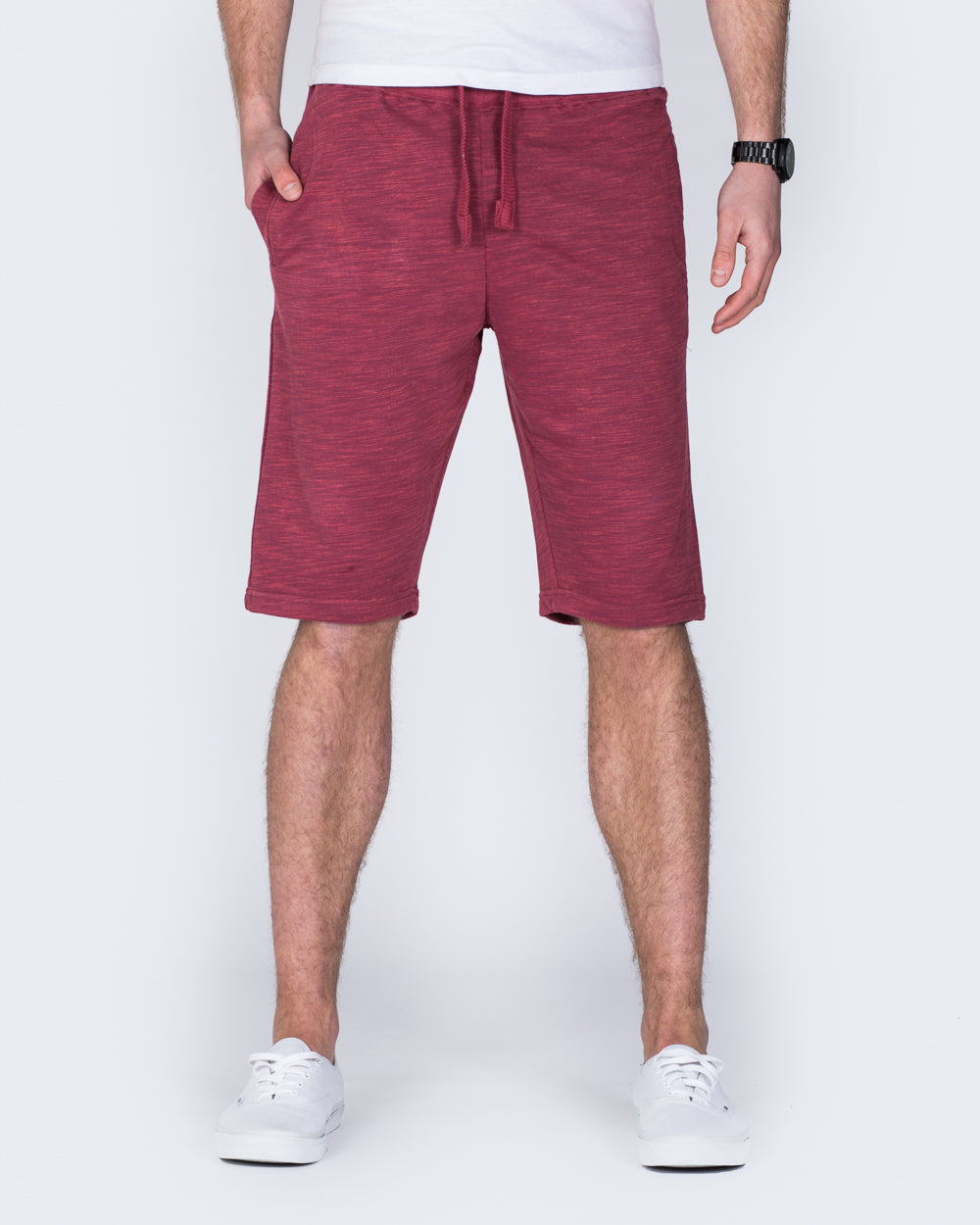 2t Tall Sweat Shorts (burgundy marl)