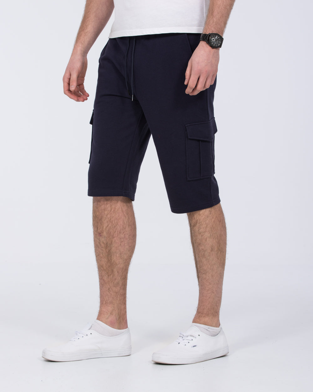 2t Freddy Tall Cargo Sweat Shorts (navy)
