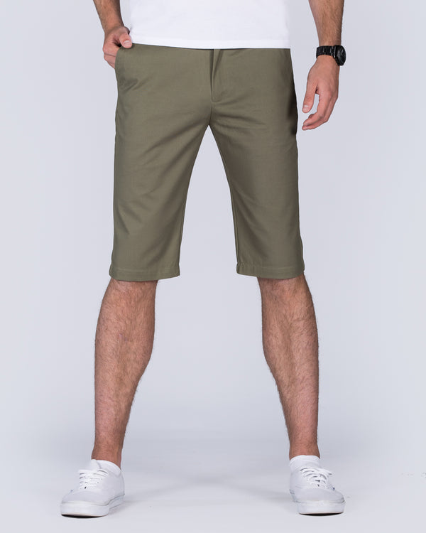 2t Alex Tall Slim Fit Chino Shorts (olive)