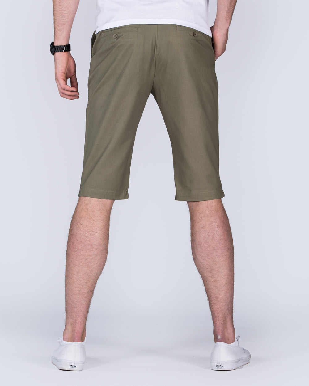 2t Alex Mens Tall Chino Shorts (khaki) 13 15 Inch Inseam | Tall