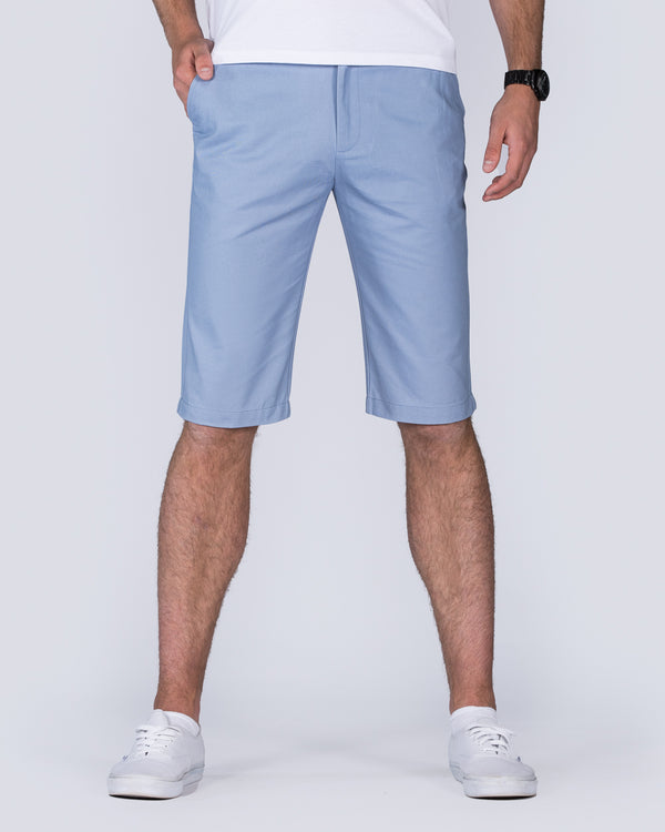 2t Alex Tall Slim Fit Chino Shorts (sky blue)