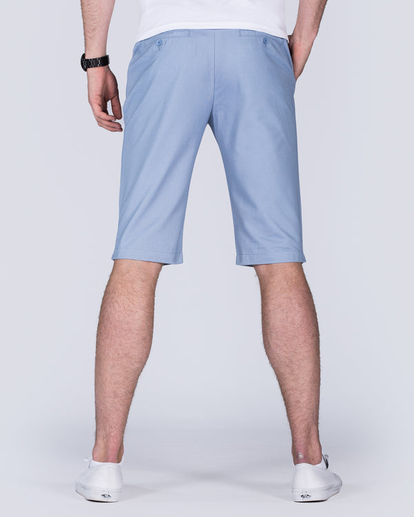 2t Alex Tall Slim Fit Chino Shorts (sky blue)