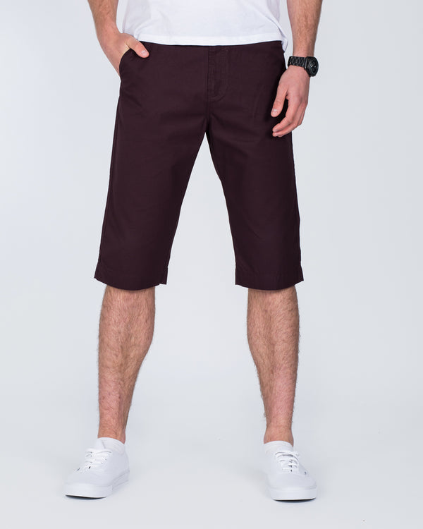 Ed Baxter Marakesh Tall Chino Shorts (burgundy)