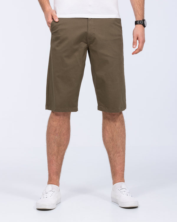 2t Grant Regular Fit Tall Chino Shorts (khaki)