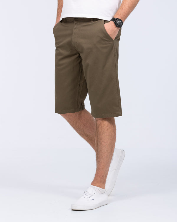 2t Grant Regular Fit Tall Mens Extra Long Chino Shorts (khaki) 13