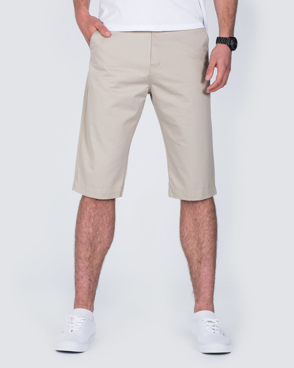 Ed Baxter Marakesh Tall Chino Shorts (beige)