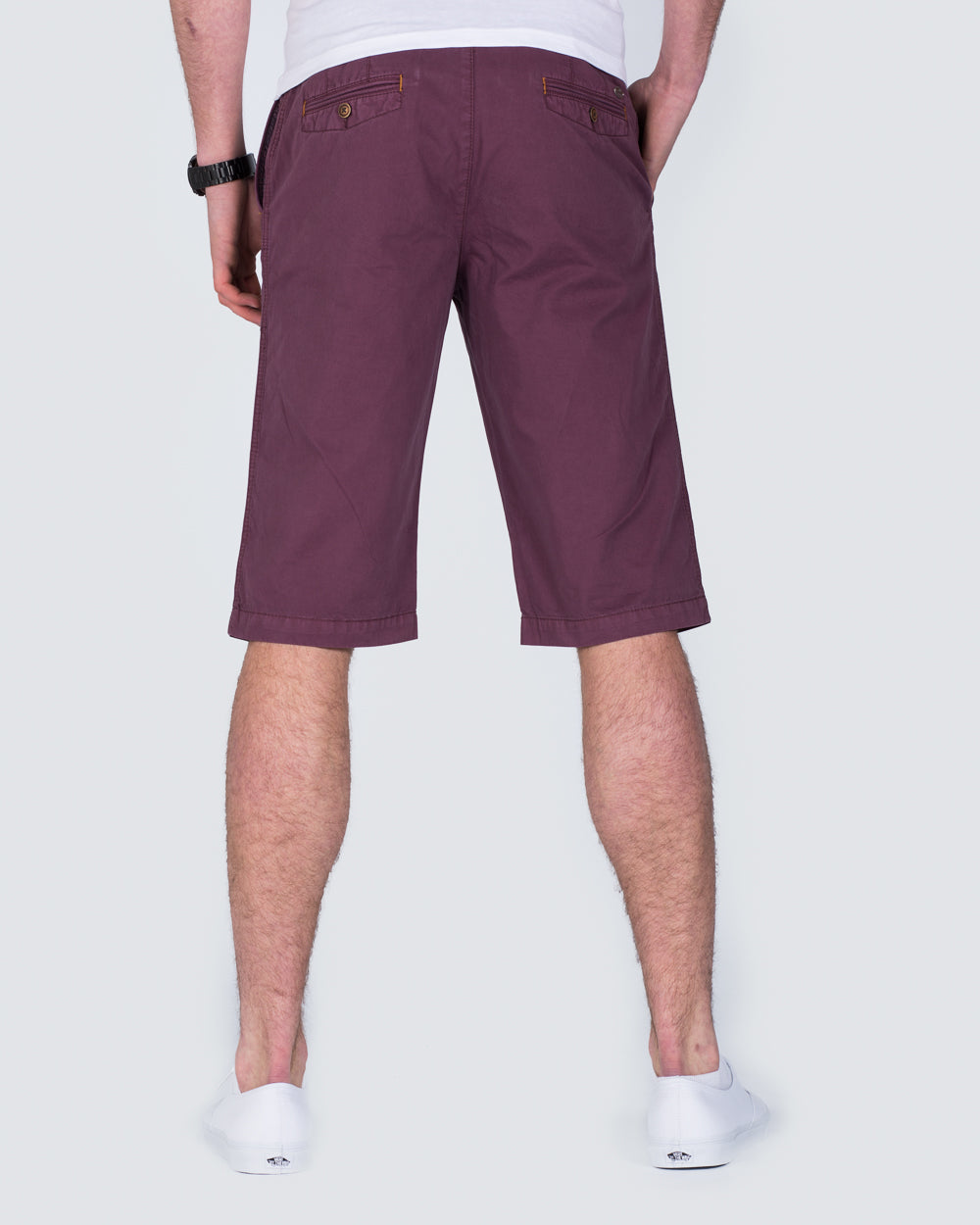 Redpoint Tailored Chino Shorts (berry)