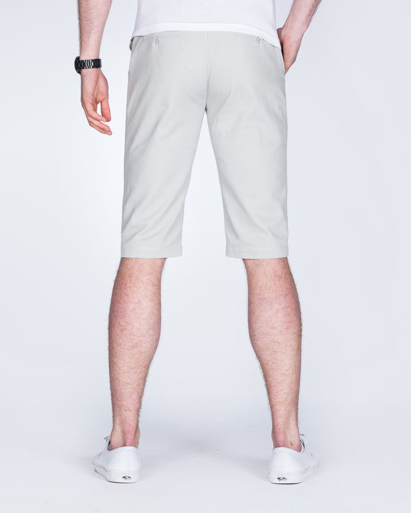 2t Alex Tall Slim Fit Chino Shorts (light grey)