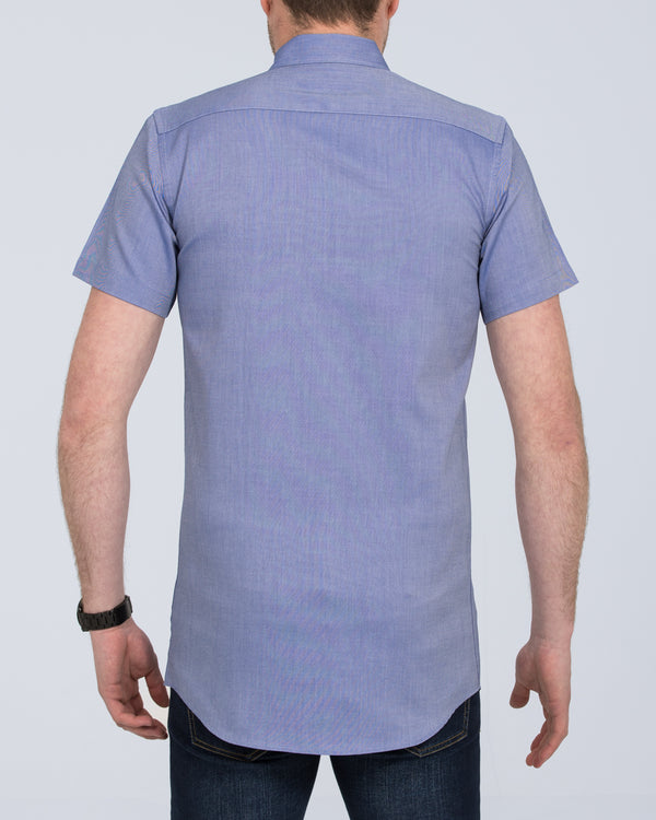 2t Slim Fit Short Sleeve Tall Shirt (mid blue)