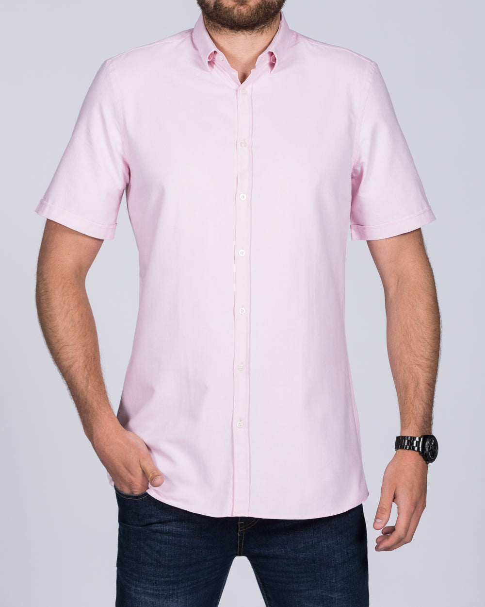 2t Leo Slim Fit Short Sleeve Tall Shirt (pink)