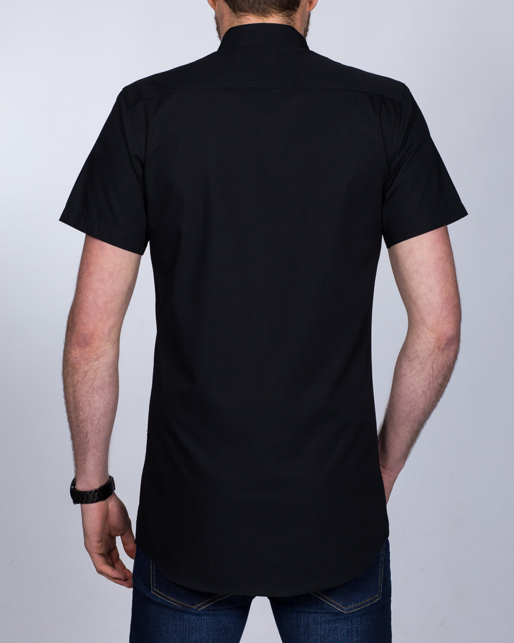 2t Slim Fit Short Sleeve Tall Shirt (black)