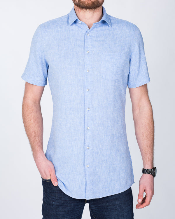 2t Short Sleeve Tall Shirt (blue wash)