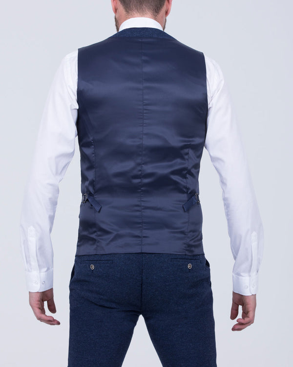 Skopes Jude Slim Fit Tall Suit (navy herringbone)