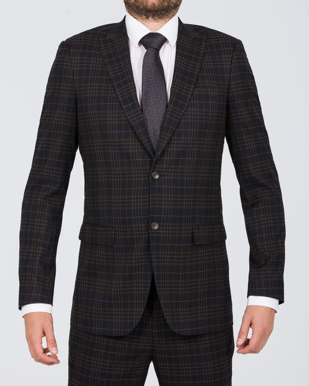 Skopes Alton Tall Suit Jacket (brown/blue/black)