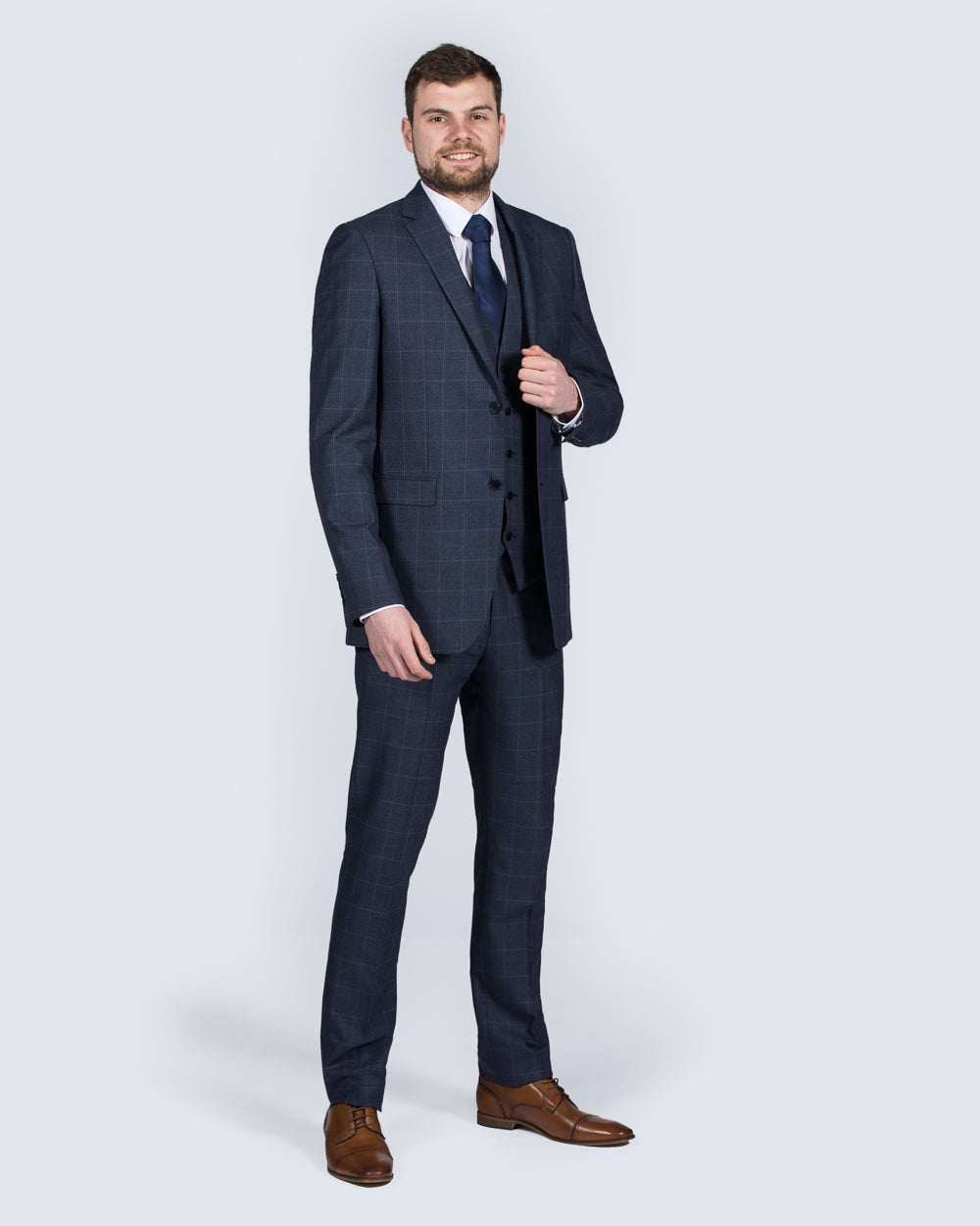 Skopes Anello Slim Fit Tall Suit (blue)