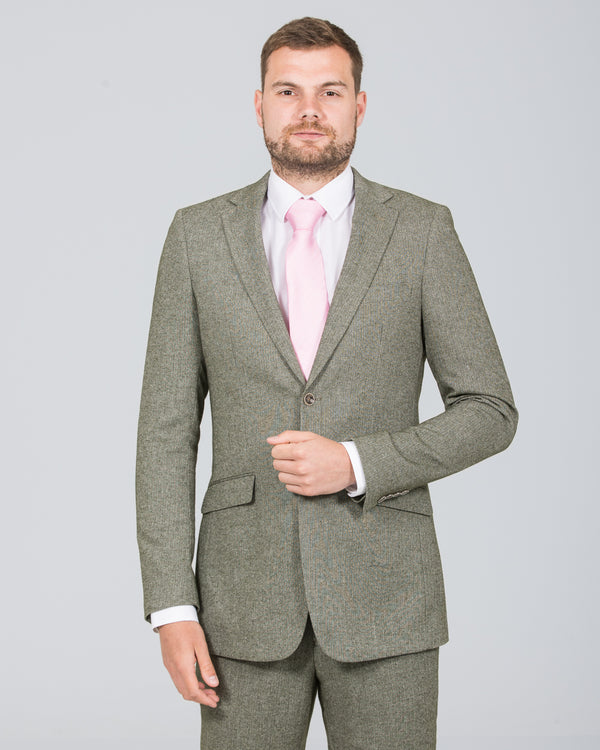 Skopes Jude Slim Fit Tall Suit (sage herringbone)