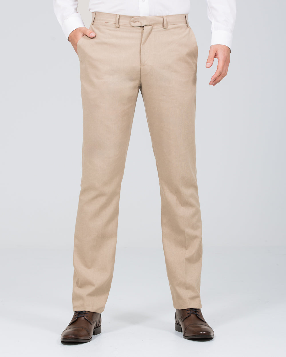 Skopes Tuscany Slim Fit Linen Blend Trousers (stone)
