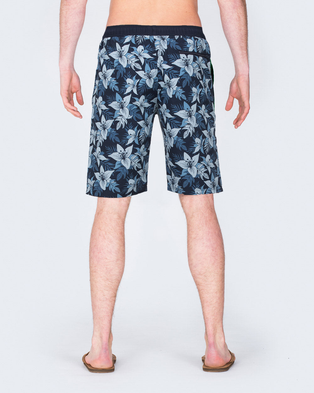 2t Tall Floral Print Swim Shorts (navy)