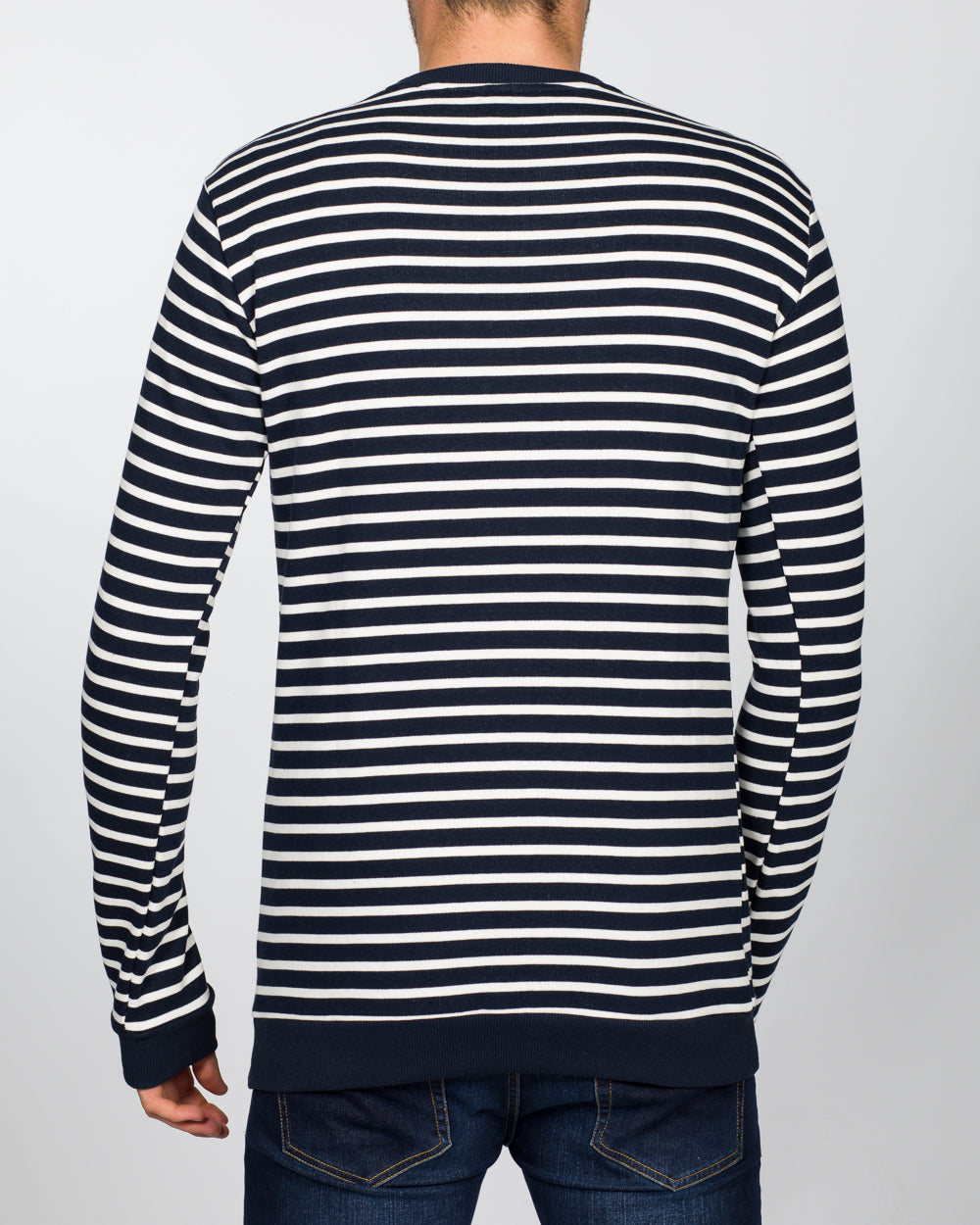 2t Tall Slim Fit Striped Sweatshirt (navy)