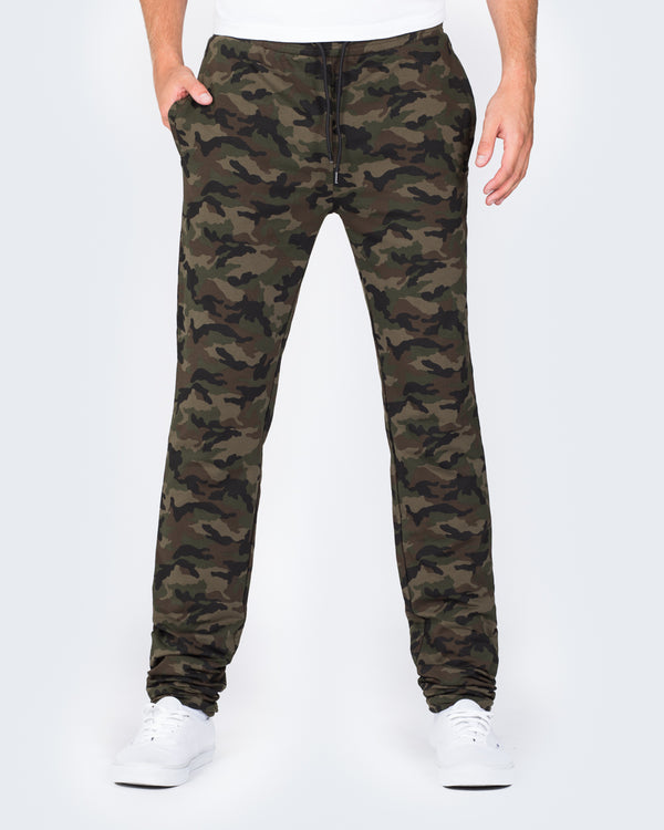 2t Declan Slim Fit Tall Training Joggers (green camo)