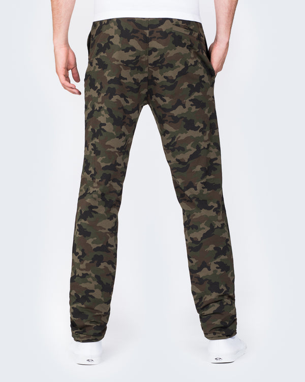 2t Declan Slim Fit Tall Training Joggers (green camo)