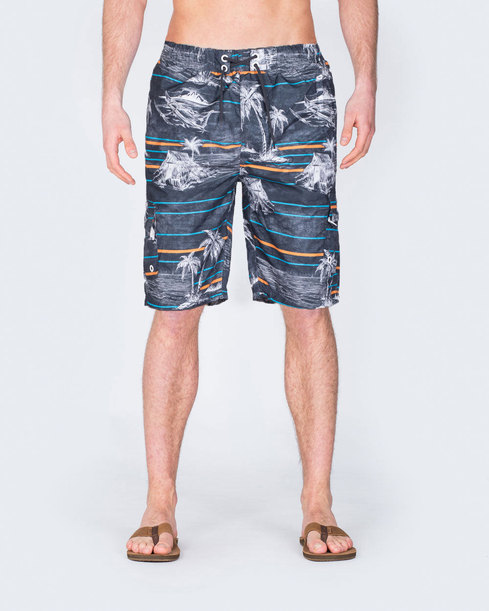2t Tall Swim Shorts (charcoal palm)