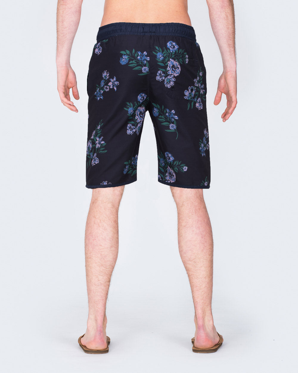 2t Tall Floral Swim Shorts (navy)
