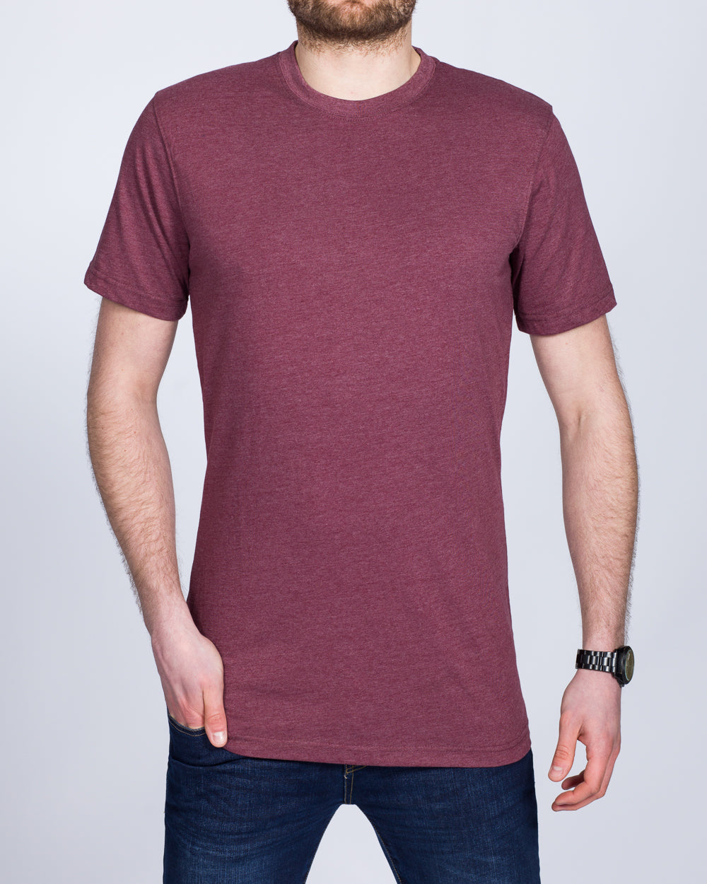 2t Samuel Tall T-Shirt (burgundy marl)