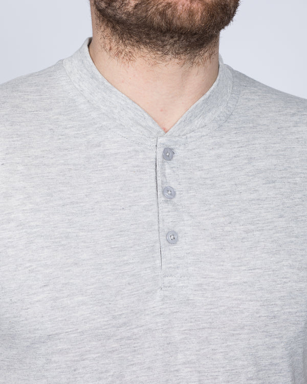 2t Tall Henley T-Shirt (heather grey)